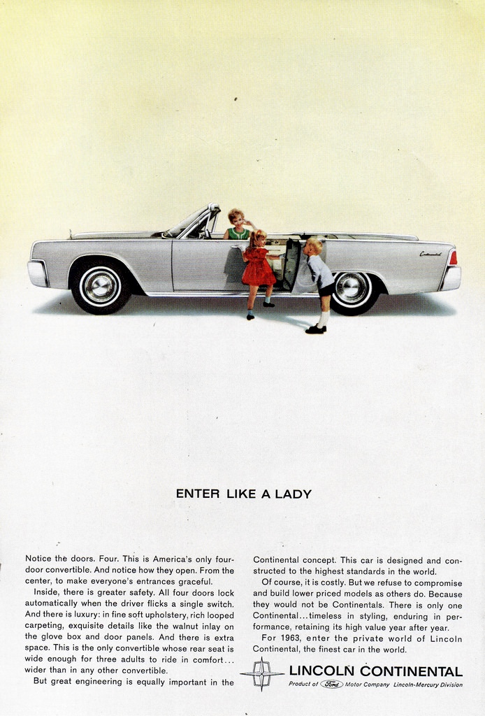 1963 Lincoln Continental 4 Door Convertible